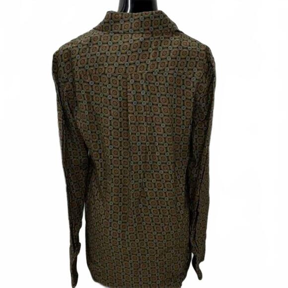 NEW ARGENT women's slim fit viscose twill blouse in medallion print - Picture 3 of 4